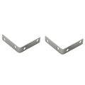 National Hardware Corner Brace, 212 in L, 1 in W, 212 in H, Steel, Galvanized N236-029